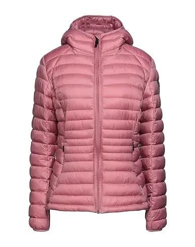 Pastel pink Techno fabric Shell  jacket AERONS WOM HOOD  
