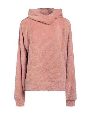 Pastel pink Velour Hooded sweatshirt