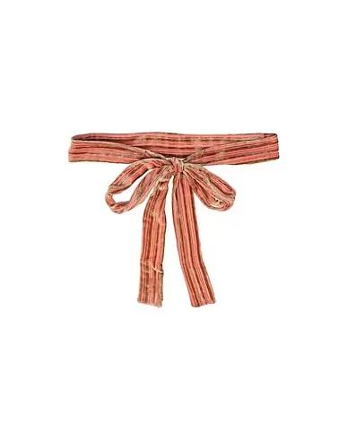 Pastel pink Velvet High-waist belt