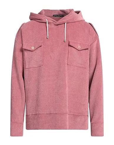 Pastel pink Velvet Hooded sweatshirt