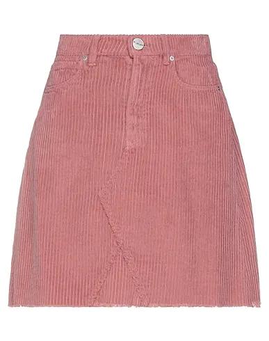 Pastel pink Velvet Mini skirt