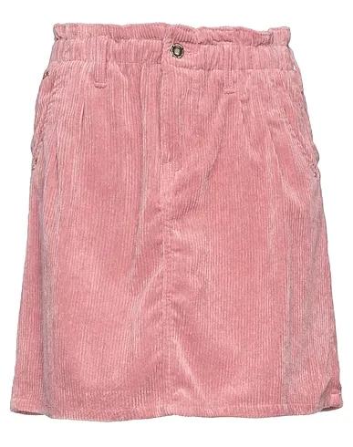 Pastel pink Velvet Mini skirt