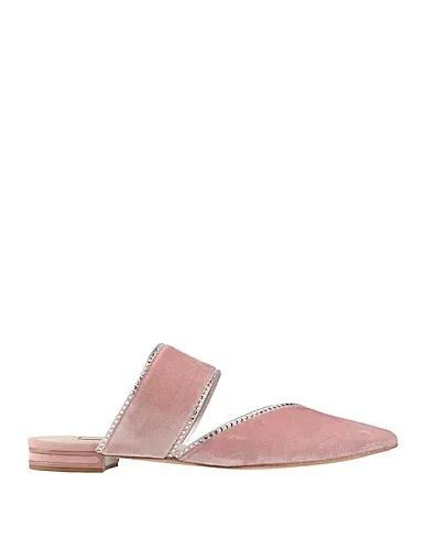 Pastel pink Velvet Mules and clogs