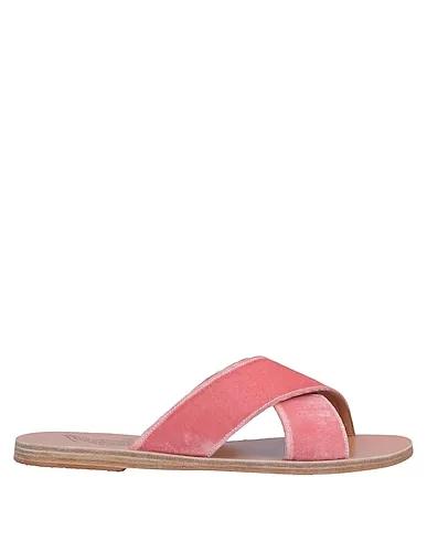 Pastel pink Velvet Sandals