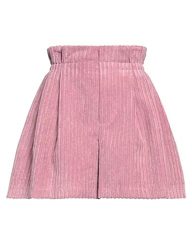 Pastel pink Velvet Shorts & Bermuda