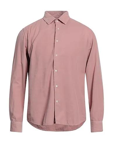Pastel pink Velvet Solid color shirt