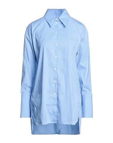 PATRIZIA PEPE | Sky blue Women‘s Solid Color Shirts & Blouses