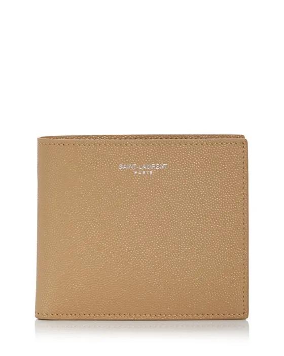 Pebbled Leather Bifold Wallet