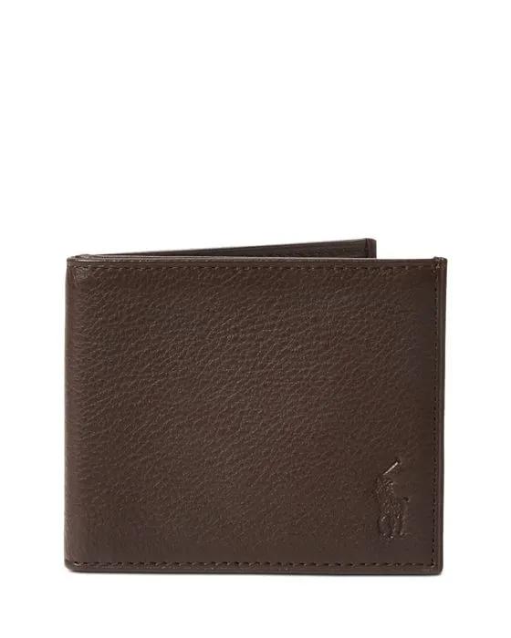 Pebbled Leather Billfold