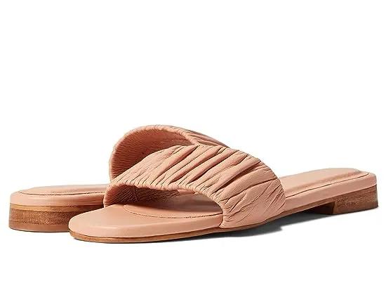 Pekan Ruched Leather Slide