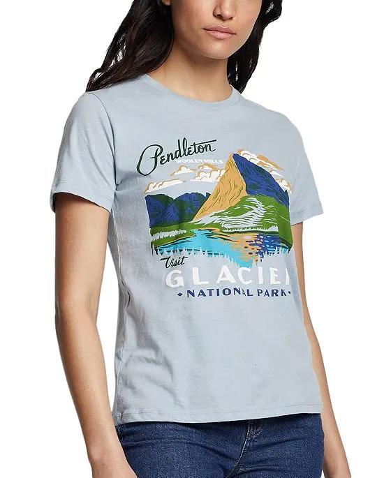 Pendleton Women's Glacier Park Graphic-Print Cotton T-Shirt