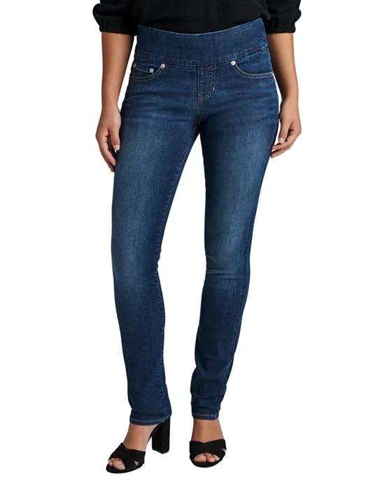 Peri Straight Pull On Jeans in Anchor Blue