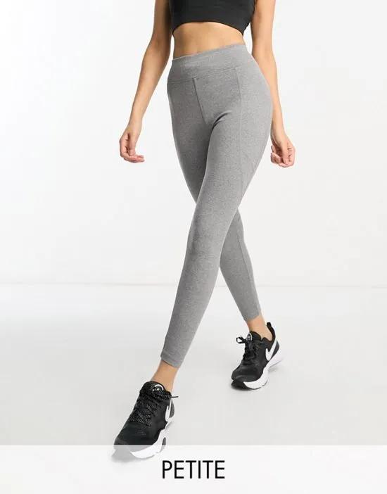 Petite icon running drawstring waist leggings with pocket