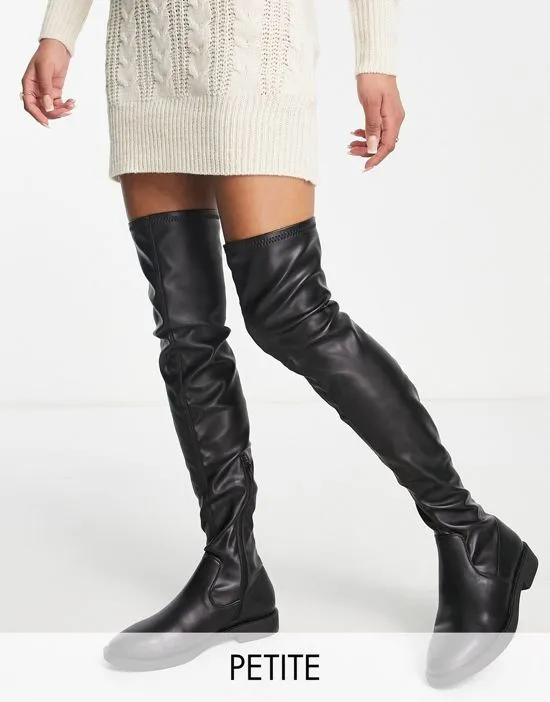Petite Kalani over the knee boots in black