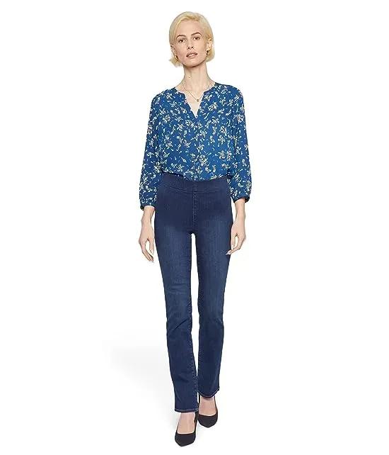 Petite Pull-On Marilyn Straight in Blue Star