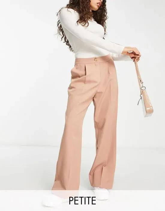 Petite slouchy dad pant in dusky pink