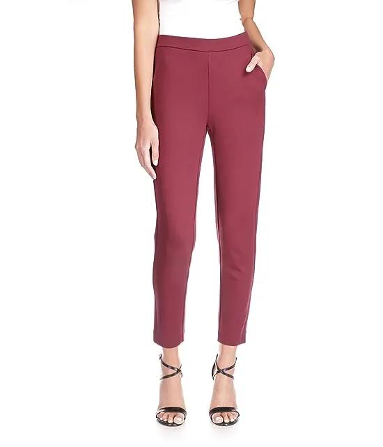 Petite Solid Pull-On Trousers