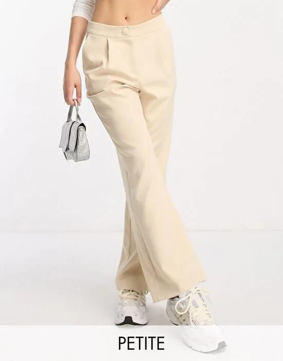 Petite straight leg slouchy dad pant in stone