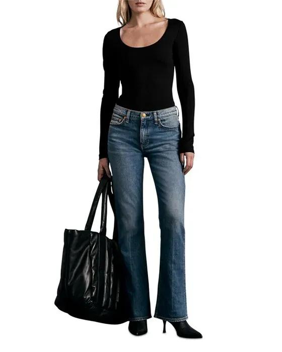 Peyton High Rise Comfort Bootcut Jeans in Huntley
