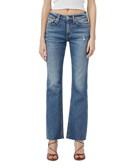 Peyton High Rise Comfort Straight Leg Jeans in Monterosso