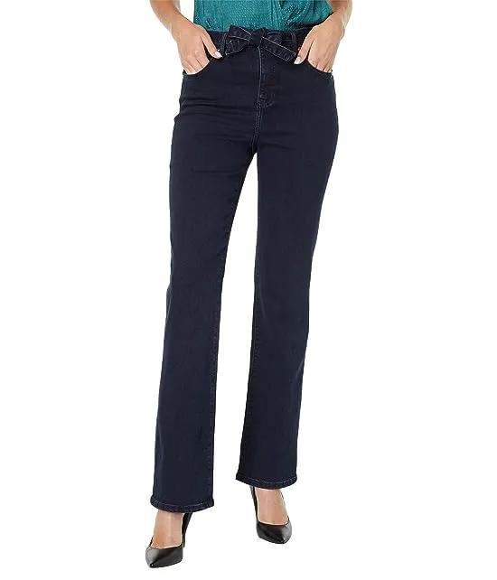 Phoebe Bootcut Jeans with Tie Belt