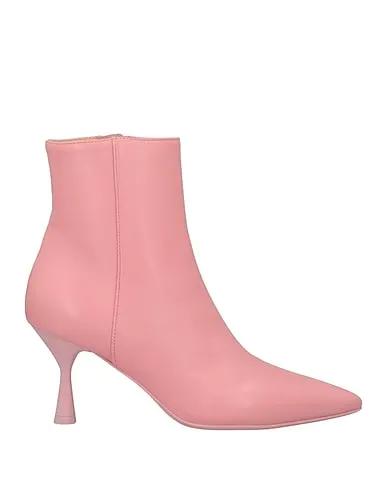 Pink Boiled wool Ankle boot