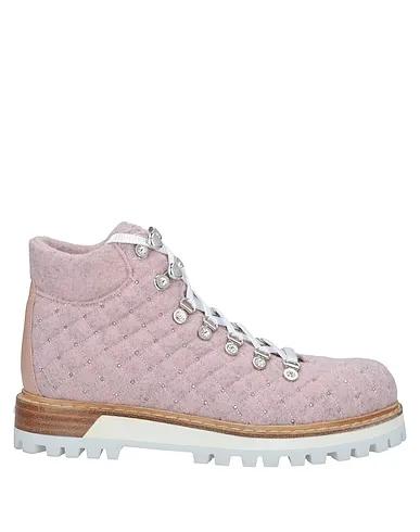 Pink Boiled wool Ankle boot