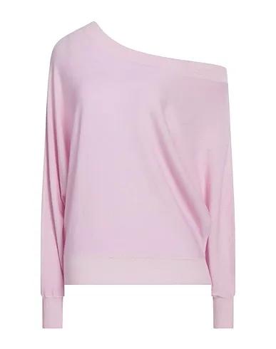 Pink Boiled wool Cashmere blend