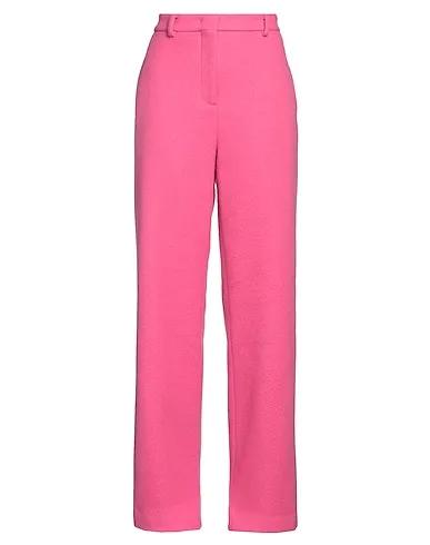 Pink Boiled wool Casual pants