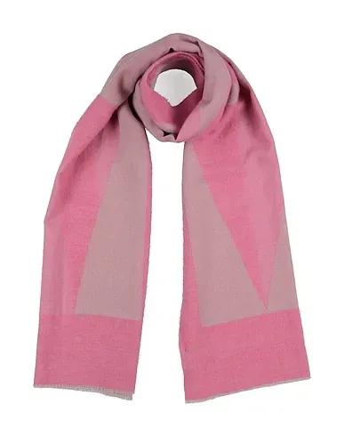 Pink Boiled wool Scarves and foulards