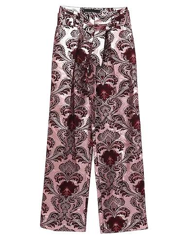 Pink Brocade Casual pants
