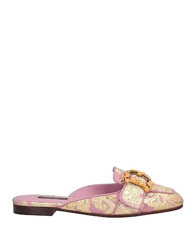 Pink Brocade Mules and clogs