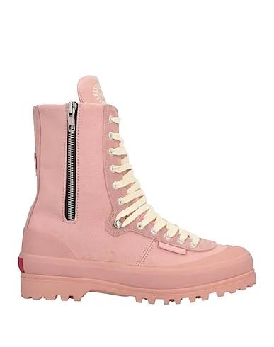 Pink Canvas Ankle boot