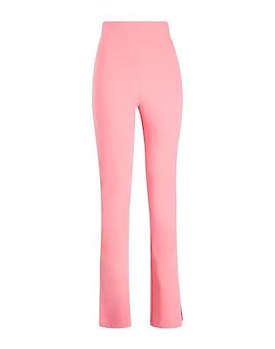 Pink Casual pants STRETCH HIGH-WAIST SPLIT HEM TROUSERS
