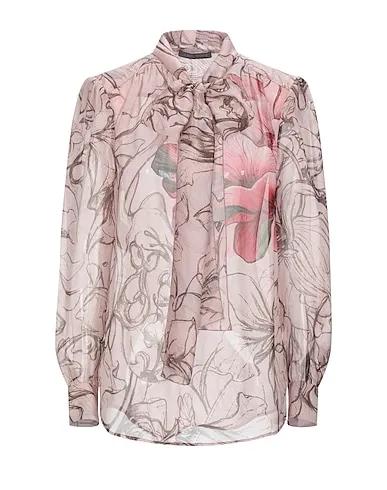 Pink Chiffon Floral shirts & blouses