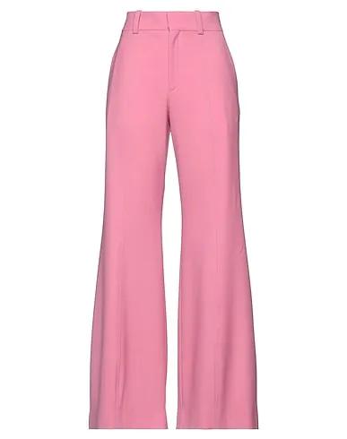 Pink Cool wool Casual pants