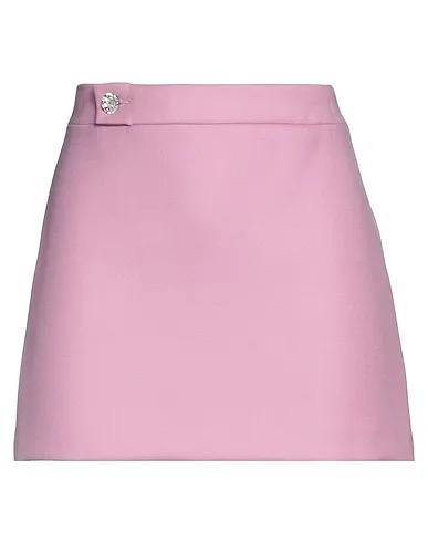 Pink Cool wool Mini skirt
