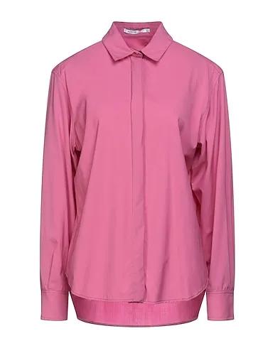 Pink Cool wool Solid color shirts & blouses