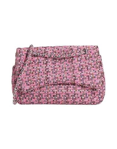 Pink Cotton twill Cross-body bags
