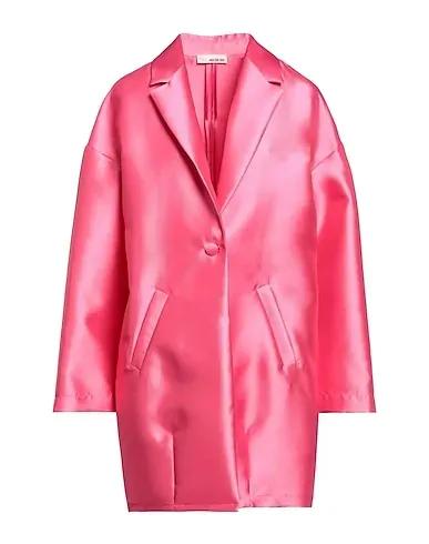 Pink Cotton twill Full-length jacket