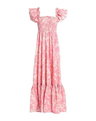 Pink Cotton twill Long dress