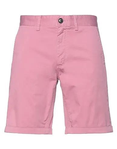 Pink Cotton twill Shorts & Bermuda