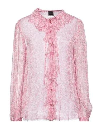 Pink Crêpe Floral shirts & blouses