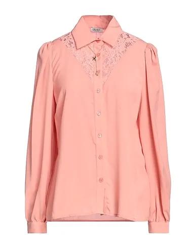 Pink Crêpe Lace shirts & blouses