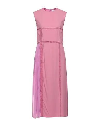 Pink Crêpe Midi dress