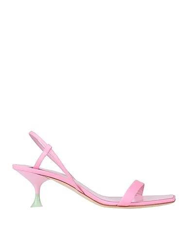 Pink Crêpe Sandals