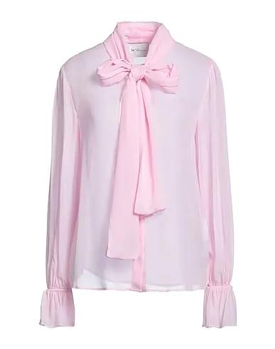 Pink Crêpe Shirts & blouses with bow