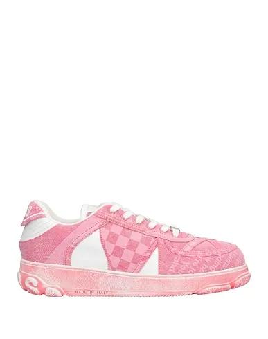 Pink Denim Sneakers