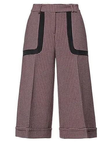 Pink Flannel Cropped pants & culottes