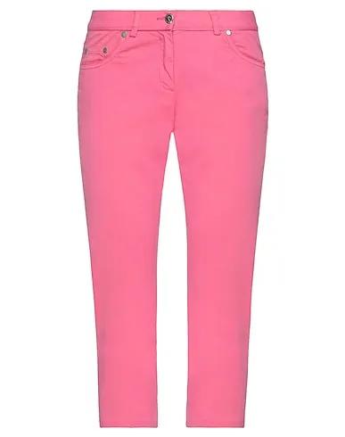 Pink Gabardine Cropped pants & culottes